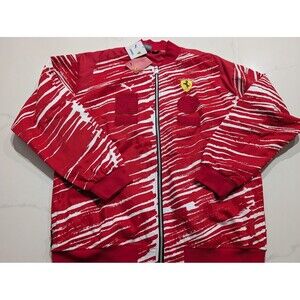 Puma Scuderia Ferrari x Joshua Vides Red Race Jacket Men’s Size Large NWT $180